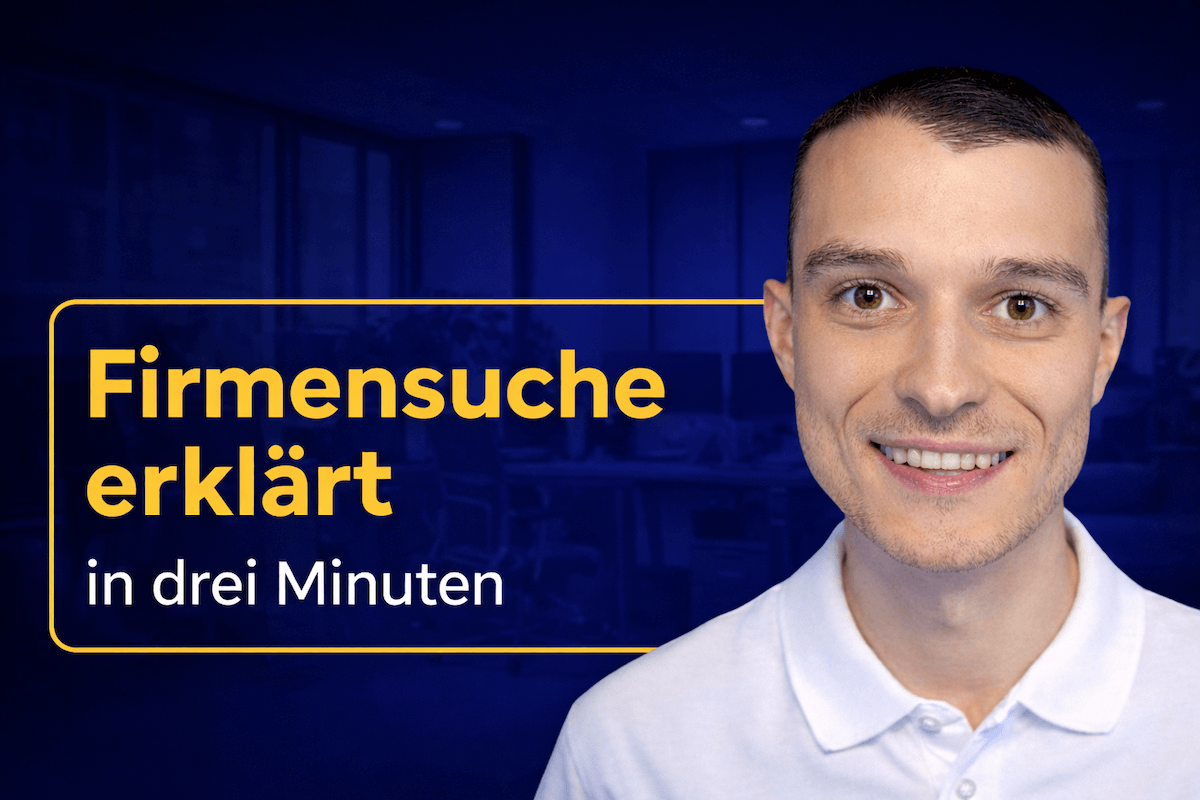 B2B Datenbank Firmensuche Erklärvideo
